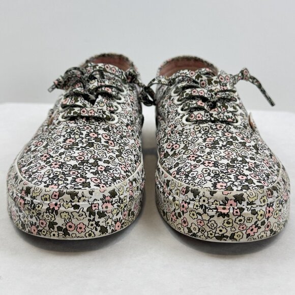 Vans Unisex Multicolor Floral Canvas Sneakers Lace Up Low Top 721356 Sz 6.5M/8W - Picture 7 of 13